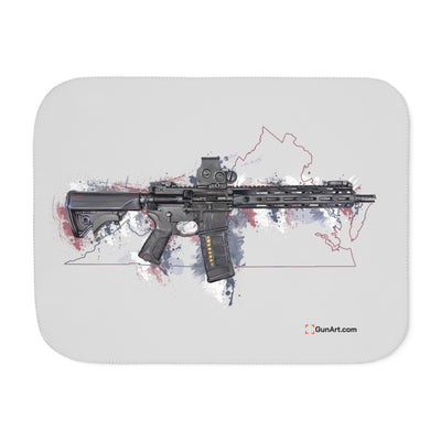 Defending Freedom - Virginia - AR-15 State Sherpa Blanket - Colored State