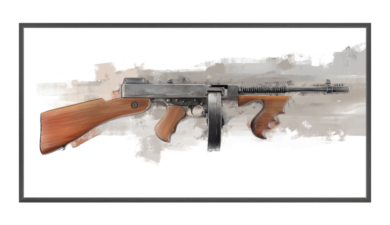 The “OG” Mobster Machine Gun Painting