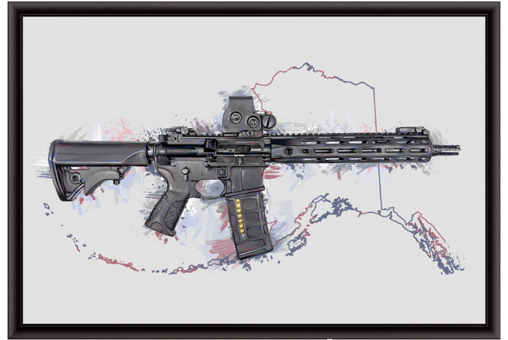 Defending Freedom - Alaska- AR-15 State Painting