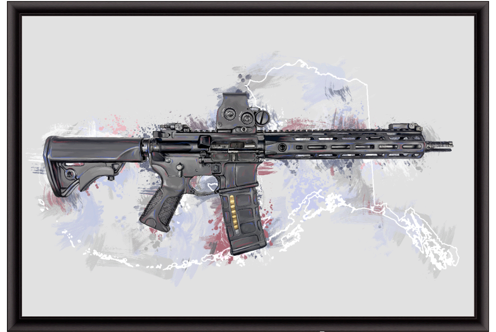 Defending Freedom - Alaska- AR-15 State Painting