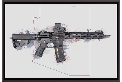 Defending Freedom - Arizona- AR-15 State Painting