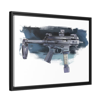 Elite Forces 9mm Carbine Painting - Black Framed Wrapped Canvas - Value Collection