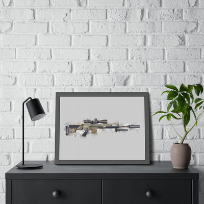 Socom Sniper Rifle Painting - Black Frame - Value Collection