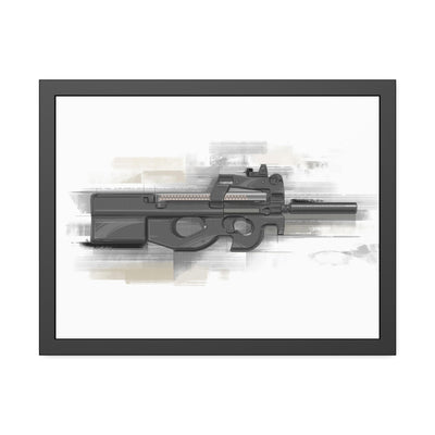 Secret Service Subgun - Bullpup 5.7x28mm Painting - Yellow Accents - Black Frame - Value Collection