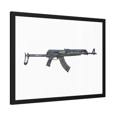 The Paratrooper AK-47 Painting - Just The Piece - Black Frame - Value Line