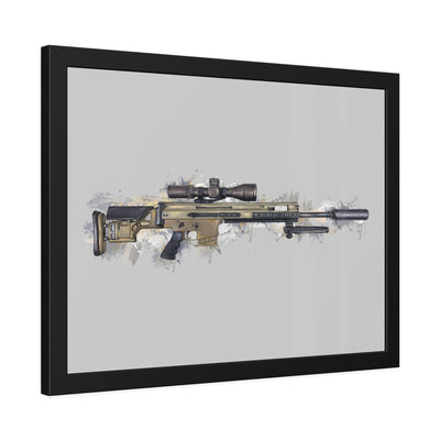 Socom Sniper Rifle Painting - Black Frame - Value Collection