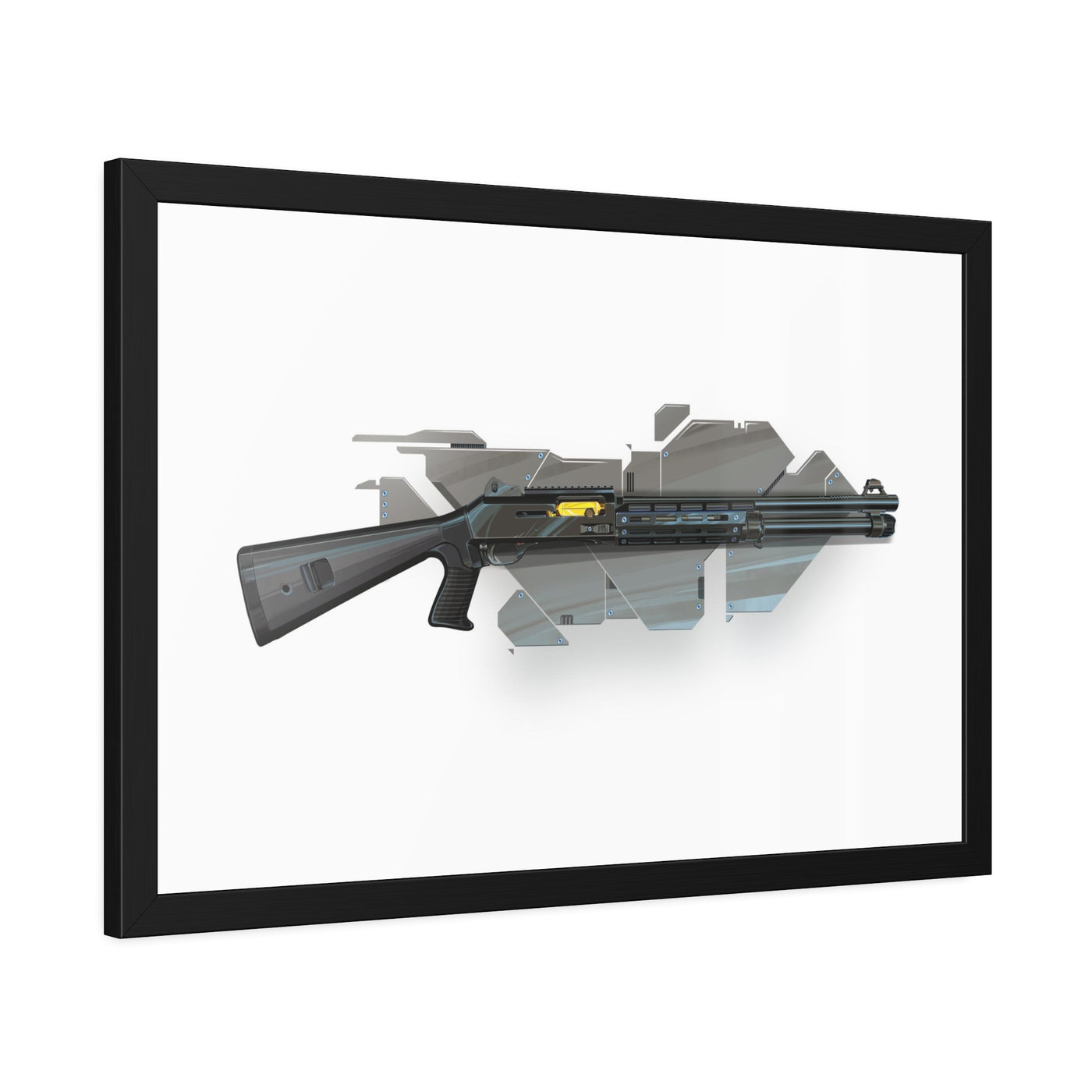 Special Ops Shotgun 12 Gauge Painting - Black Frame - Value Collection