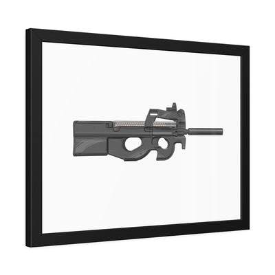 Secret Service Subgun - Bullpup 5.7x28mm Painting - Just The Piece - Black Frame - Value Collection