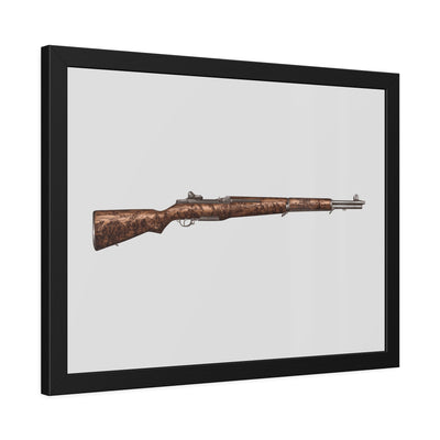 Honoring The Brave / M1 Garand / World War II D-Day Painting - Just The Piece - Black Frame - Value Collection