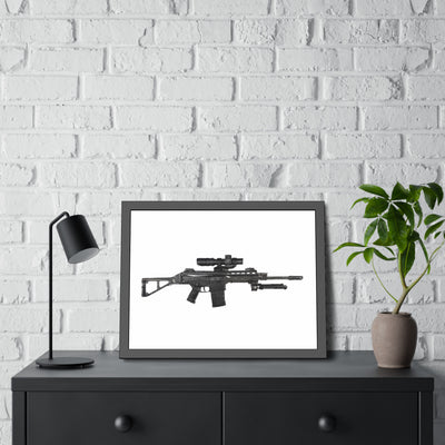 The Urban Sniper Painting - Just The Piece - Black Frame - Value Collection