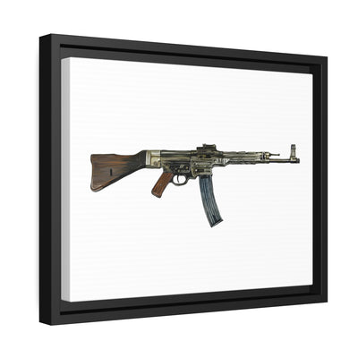 WWII German Assault Rifle - Just The Piece - Black Framed Wrapped Canvas - Value Collection