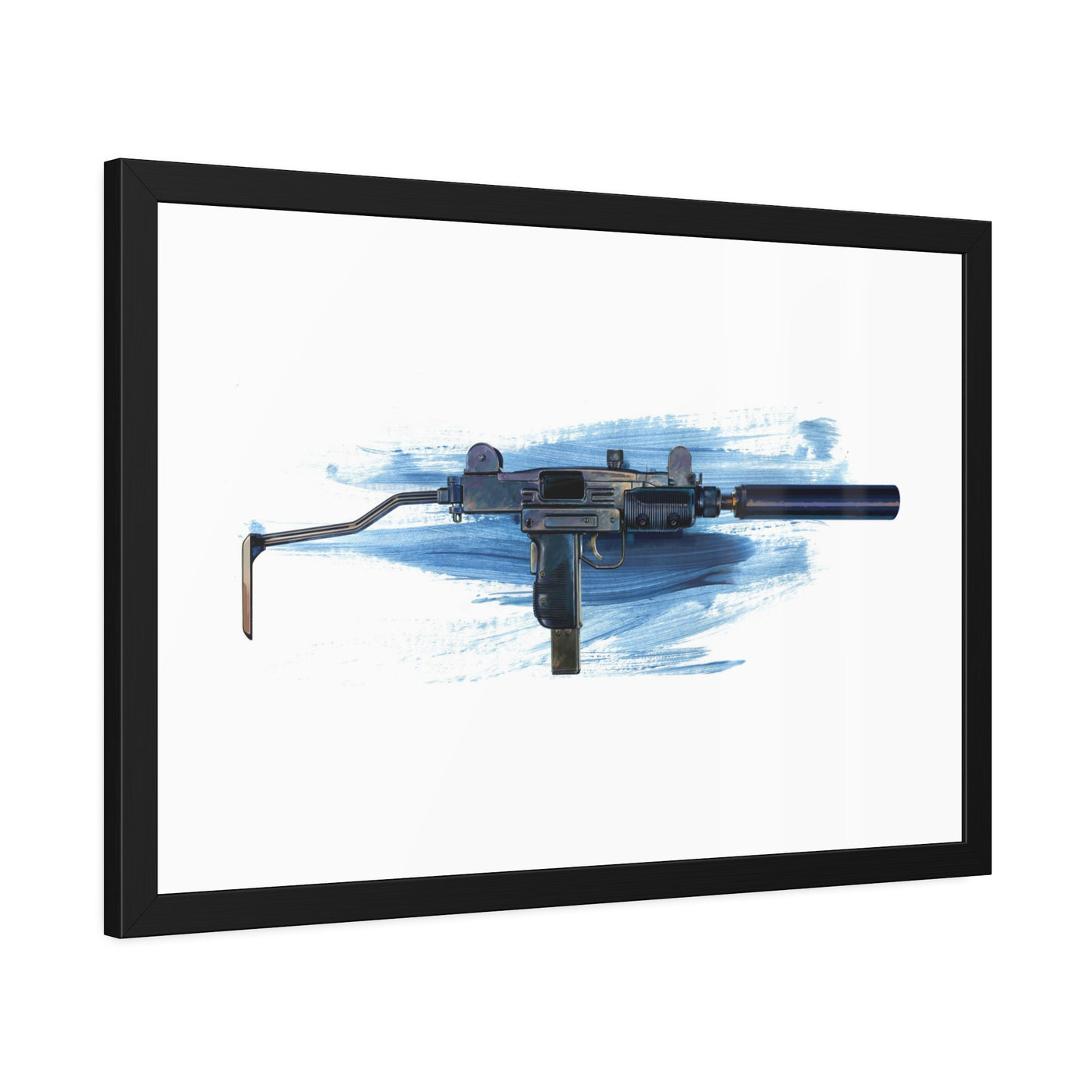 The Miniature Menace - Full Auto Subgun Painting - Black Frame - Value Collection
