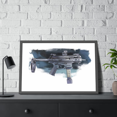 Elite Forces 9mm Carbine Painting - Black Frame - Value Collection