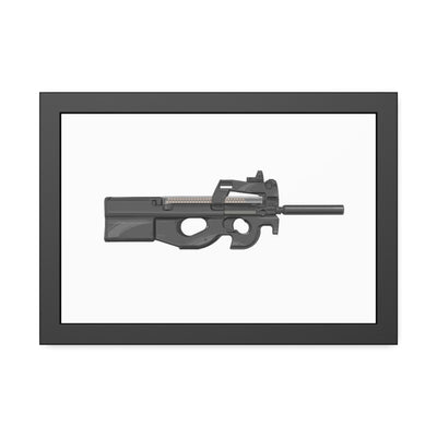 Secret Service Subgun - Bullpup 5.7x28mm Painting - Just The Piece - Black Frame - Value Collection