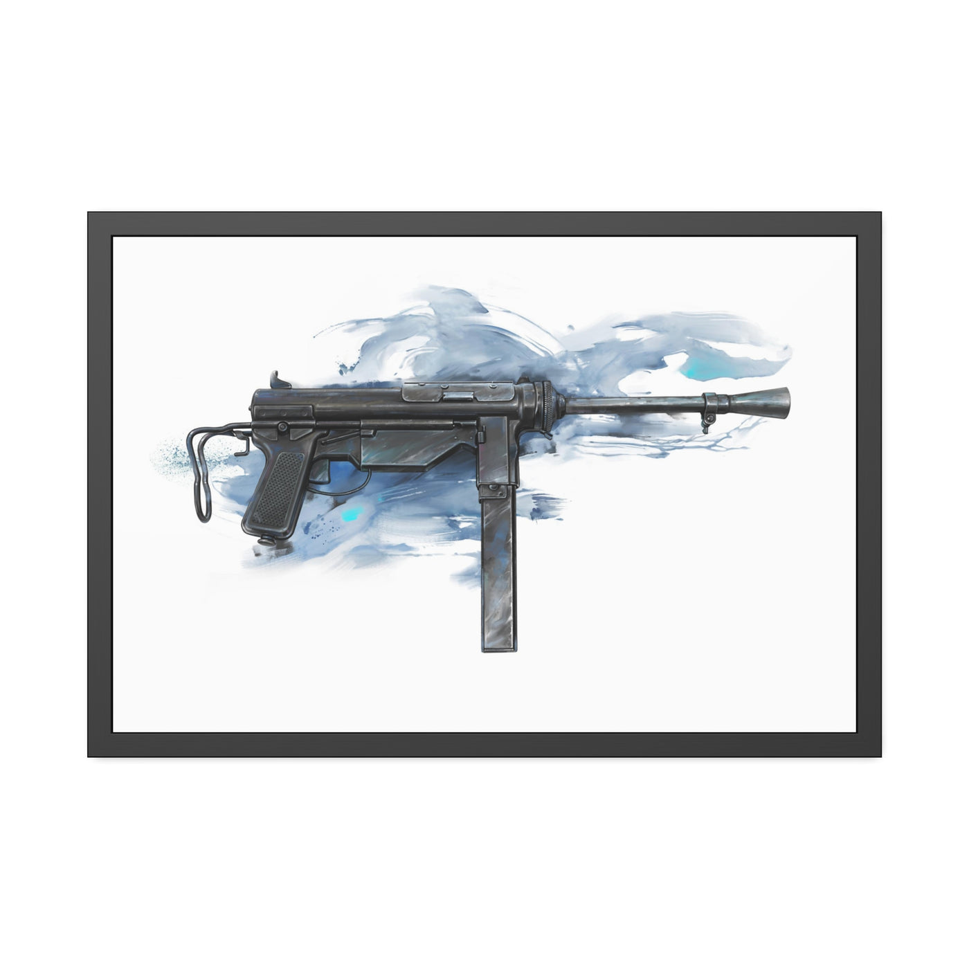 Grease Gun Painting - Black Frame - Value Collection