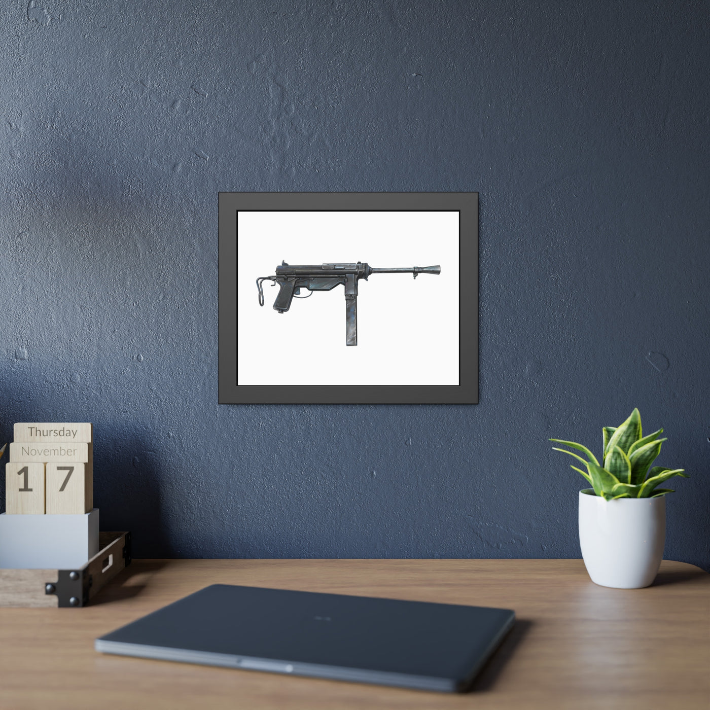 Grease Gun Painting - Just The Piece - Black Frame - Value Collection