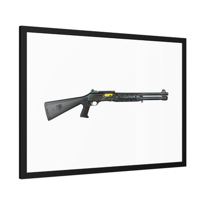 Special Ops Shotgun 12 Gauge Painting - Just the Piece - Black Frame - Value Collection