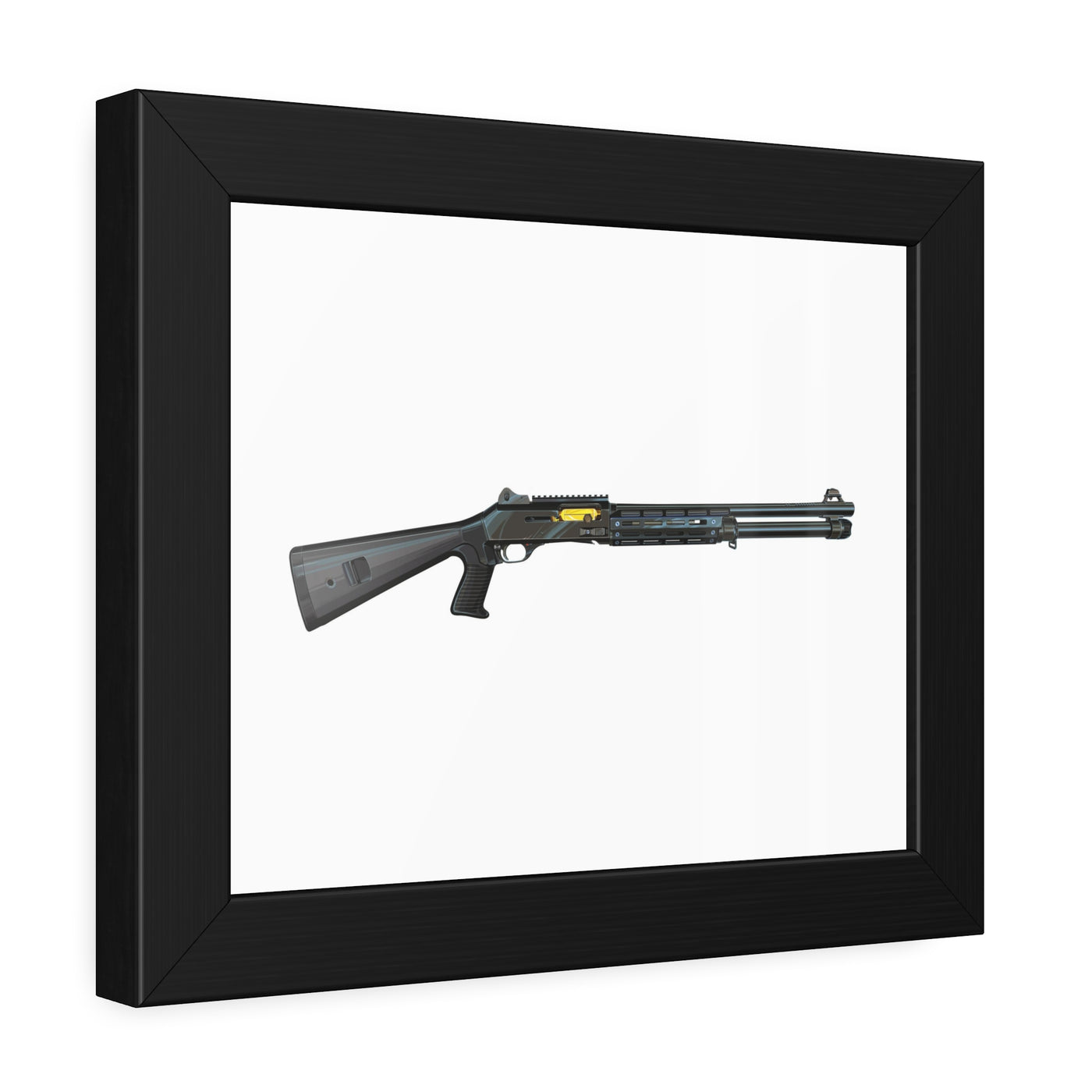 Special Ops Shotgun 12 Gauge Painting - Just the Piece - Black Frame - Value Collection