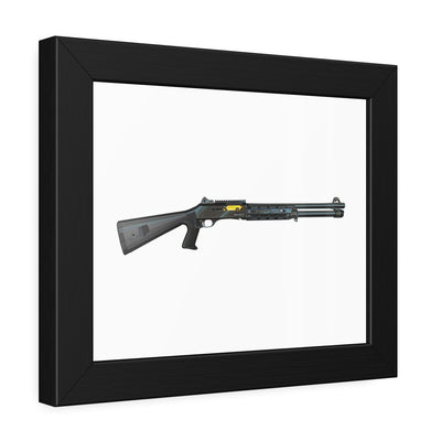 Special Ops Shotgun 12 Gauge Painting - Just the Piece - Black Frame - Value Collection