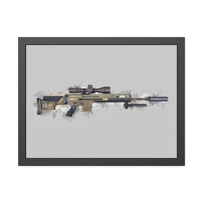 Socom Sniper Rifle Painting - Black Frame - Value Collection