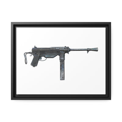 Grease Gun Painting - Just The Piece - Black Framed Wrapped Canvas - Value Collection