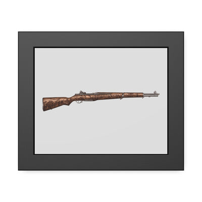 Honoring The Brave / M1 Garand / World War II D-Day Painting - Just The Piece - Black Frame - Value Collection