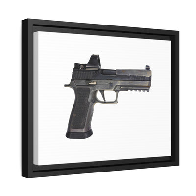 The E-Brake Painting - Just The Piece - Black Framed Wrapped Canvas - Value Collection