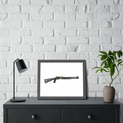 Special Ops Shotgun 12 Gauge Painting - Just the Piece - Black Frame - Value Collection