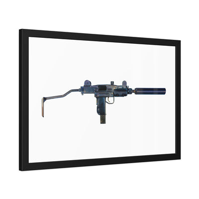 The Miniature Menace - Full Auto Subgun Painting - Just The Piece - Black Frame - Value Collection