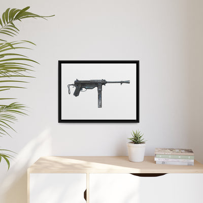 Grease Gun Painting - Just The Piece - Black Framed Wrapped Canvas - Value Collection