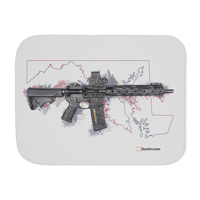 Defending Freedom - Maryland - AR-15 State Sherpa Blanket - Colored State