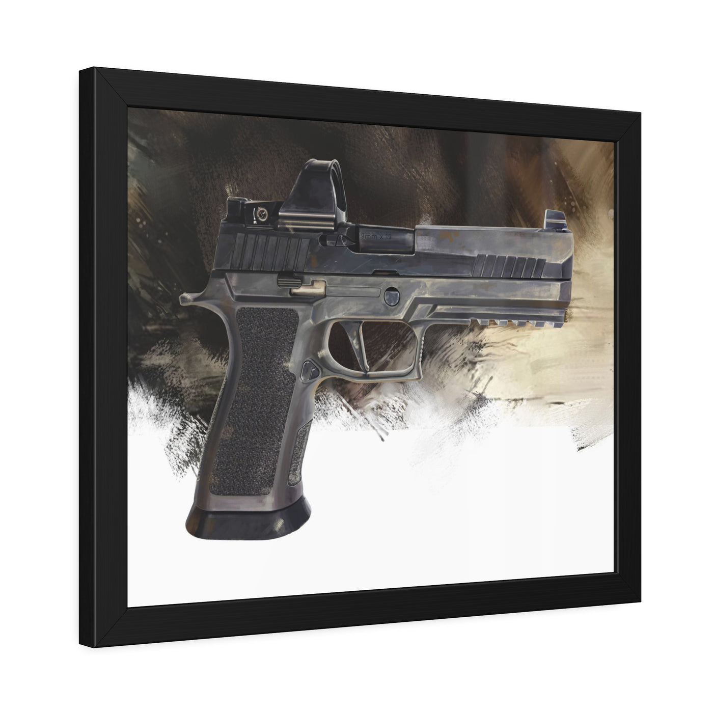 The E-Brake - Pistol Painting - Black Frame - Value Collection