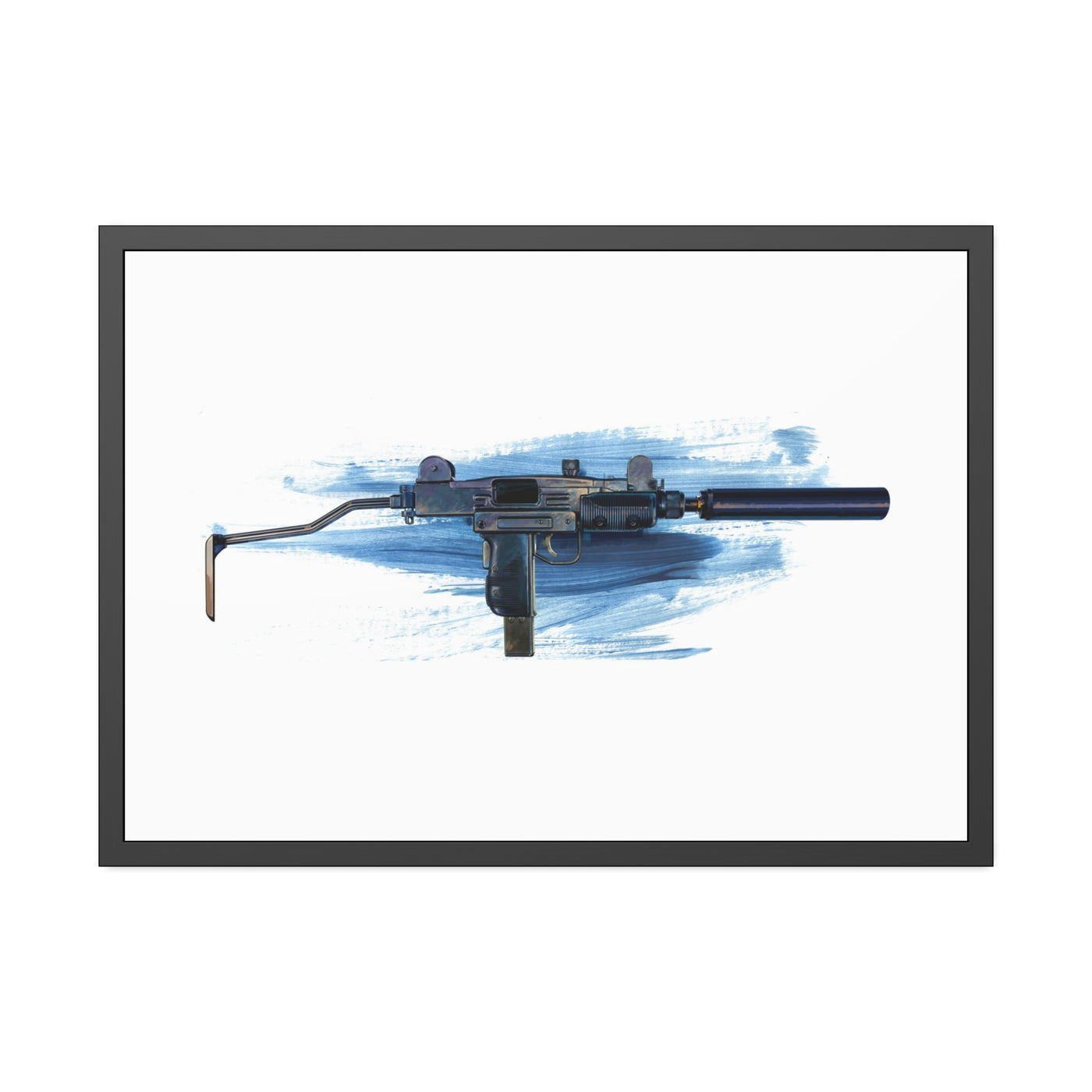 The Miniature Menace - Full Auto Subgun Painting - Black Frame - Value Collection