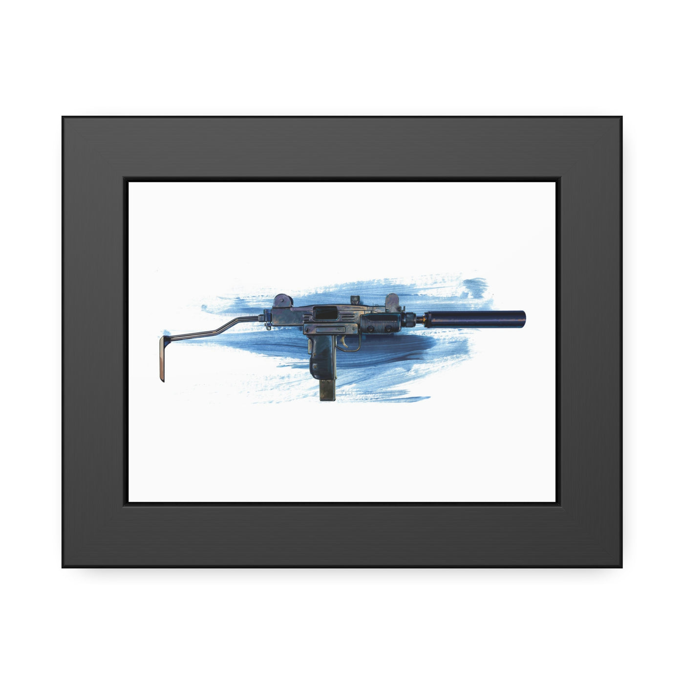 The Miniature Menace - Full Auto Subgun Painting - Black Frame - Value Collection