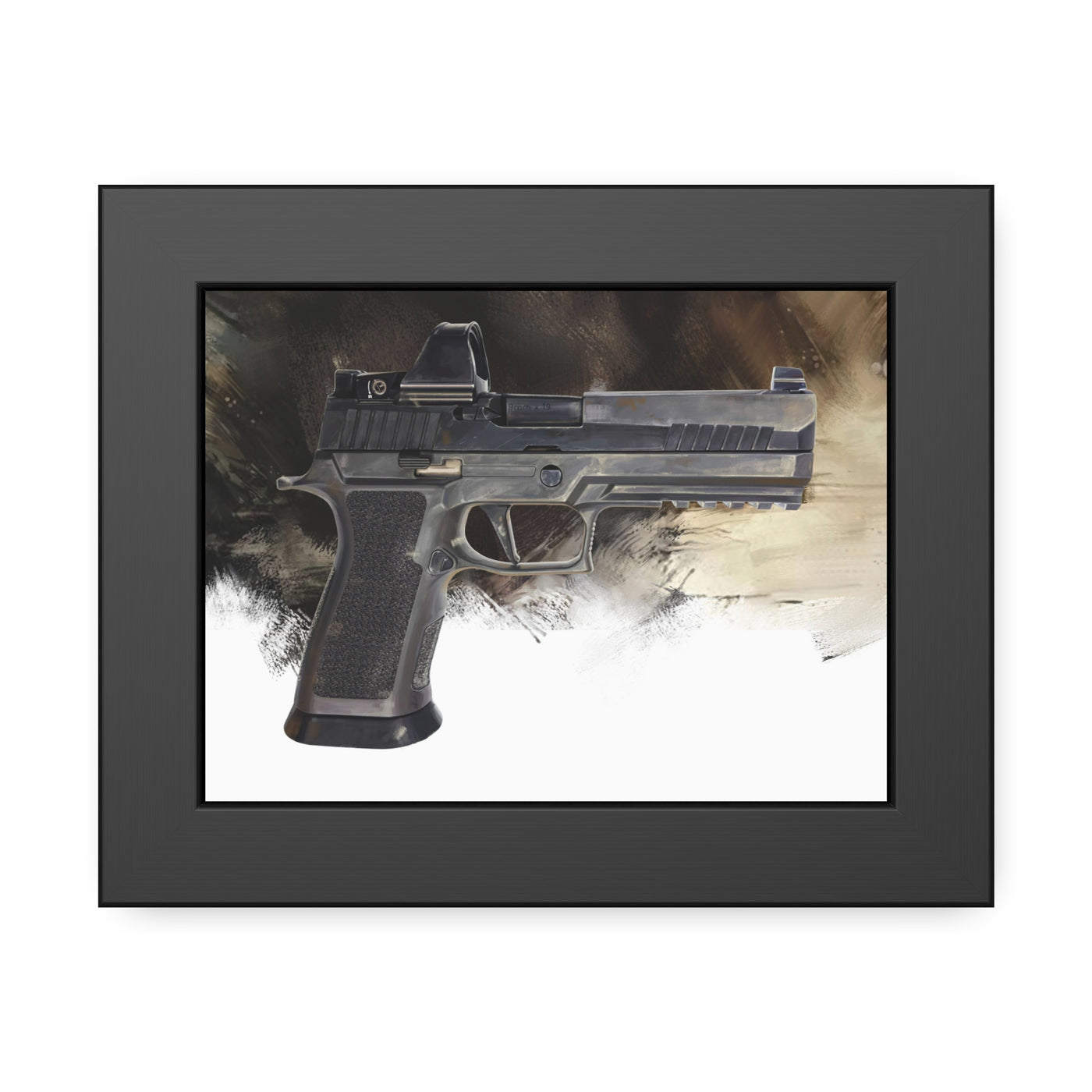 The E-Brake - Pistol Painting - Black Frame - Value Collection