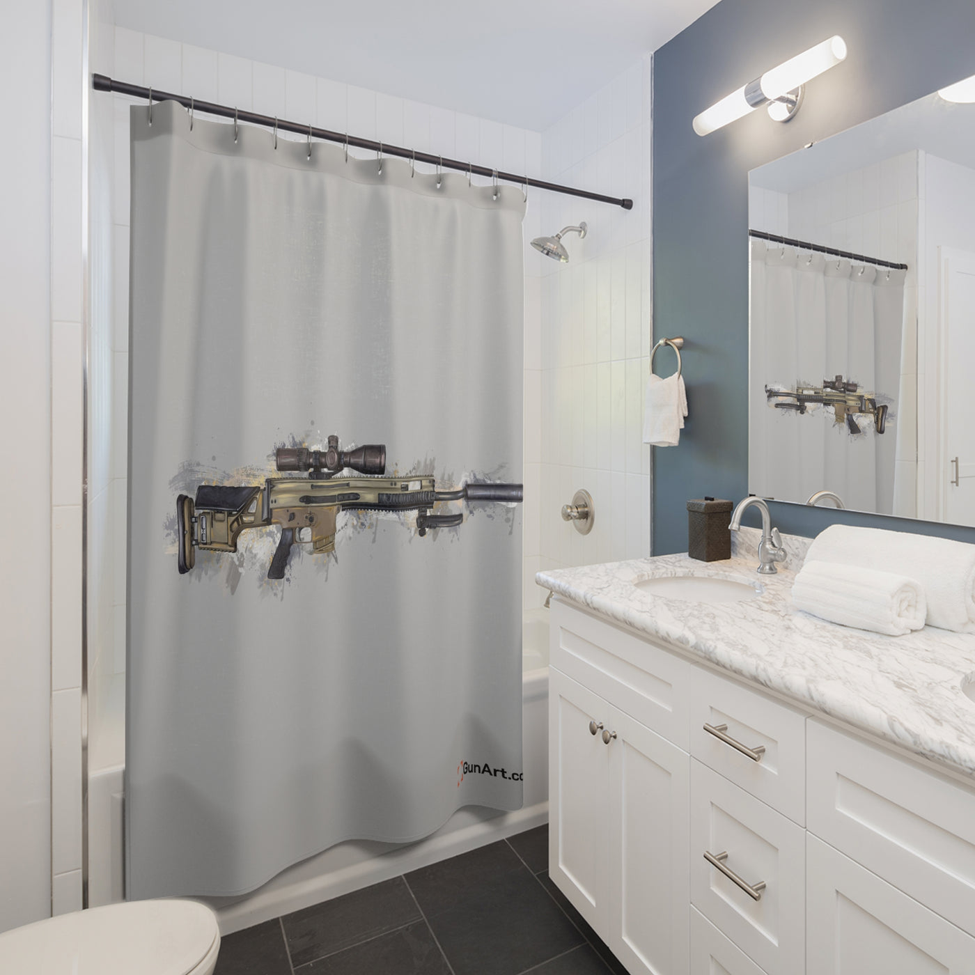 Socom Sniper Rifle Shower Curtains – Gun Art