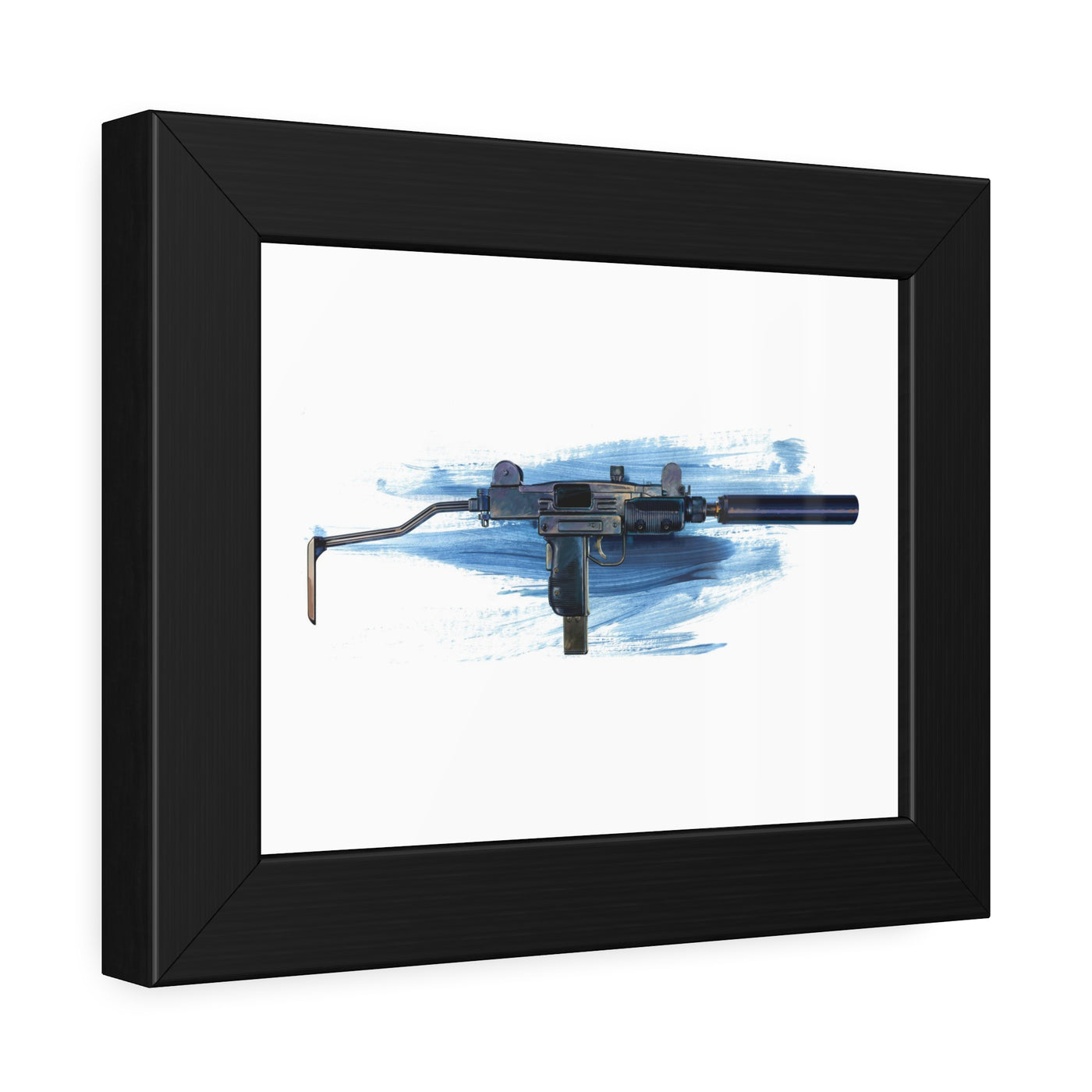 The Miniature Menace - Full Auto Subgun Painting - Black Frame - Value Collection