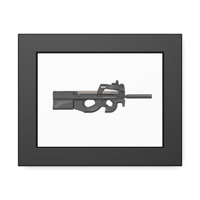 Secret Service Subgun - Bullpup 5.7x28mm Painting - Just The Piece - Black Frame - Value Collection