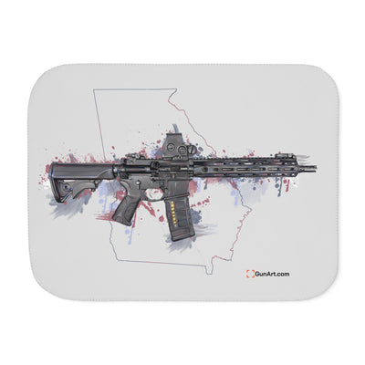Defending Freedom - Georgia - AR-15 State Sherpa Blanket - Colored State