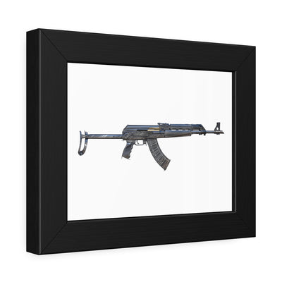 The Paratrooper AK-47 Painting - Just The Piece - Black Frame - Value Line