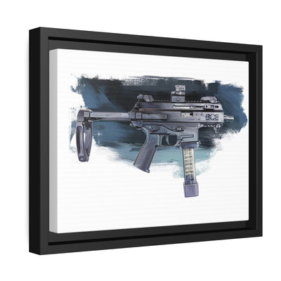 Elite Forces 9mm Carbine Painting - Black Framed Wrapped Canvas - Value Collection