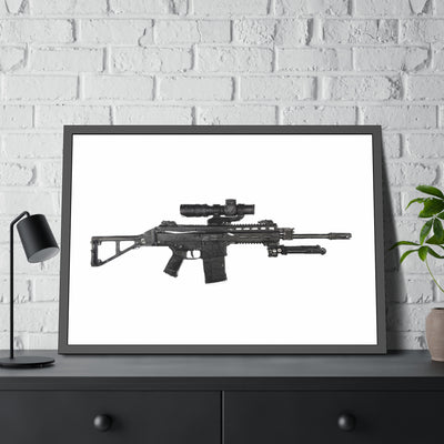 The Urban Sniper Painting - Just The Piece - Black Frame - Value Collection