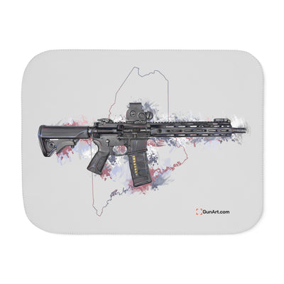 Defending Freedom - Maine - AR-15 State Sherpa Blanket - Colored State