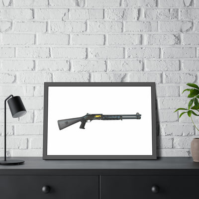 Special Ops Shotgun 12 Gauge Painting - Just the Piece - Black Frame - Value Collection