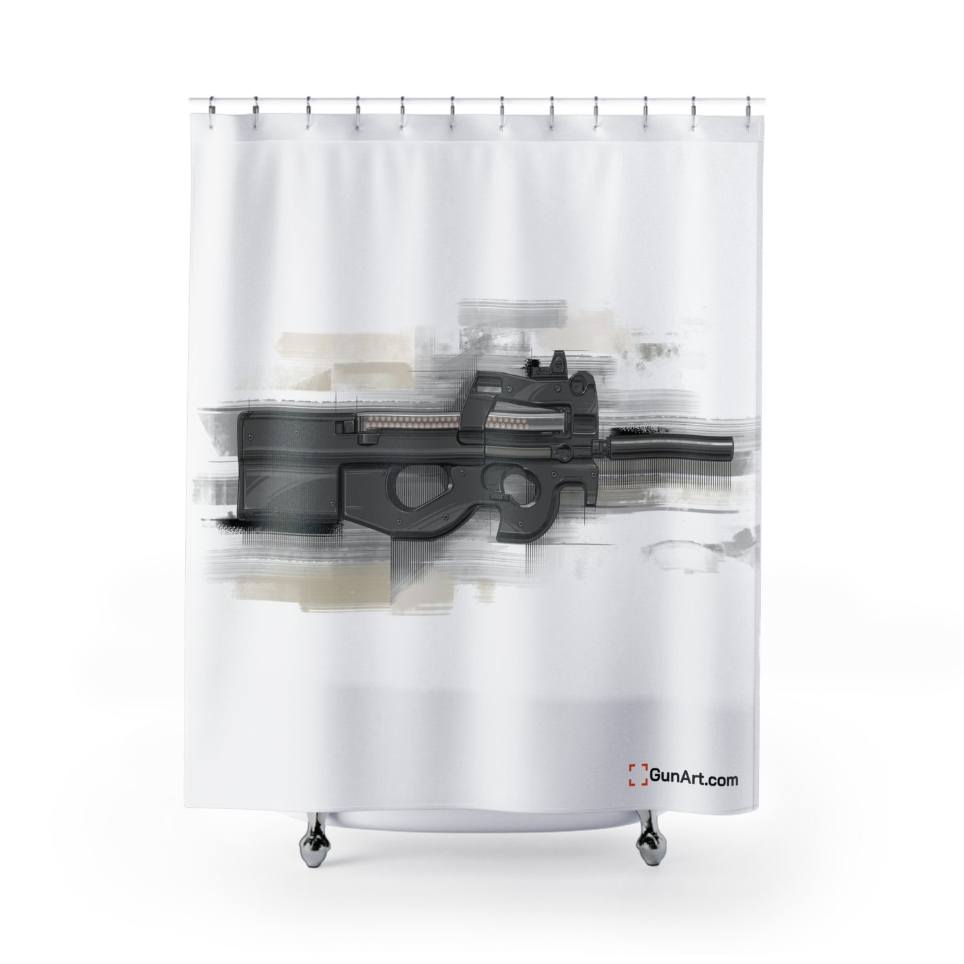 Secret Service Subgun - Bullpup 5.7x28mm Shower Curtains