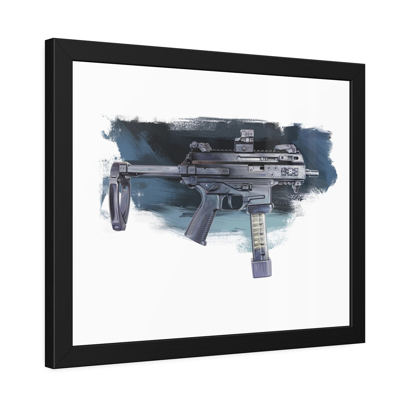 Elite Forces 9mm Carbine Painting - Black Frame - Value Collection