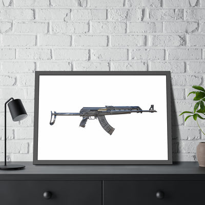 The Paratrooper AK-47 Painting - Just The Piece - Black Frame - Value Line