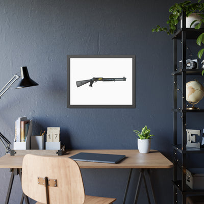 Special Ops Shotgun 12 Gauge Painting - Just the Piece - Black Frame - Value Collection