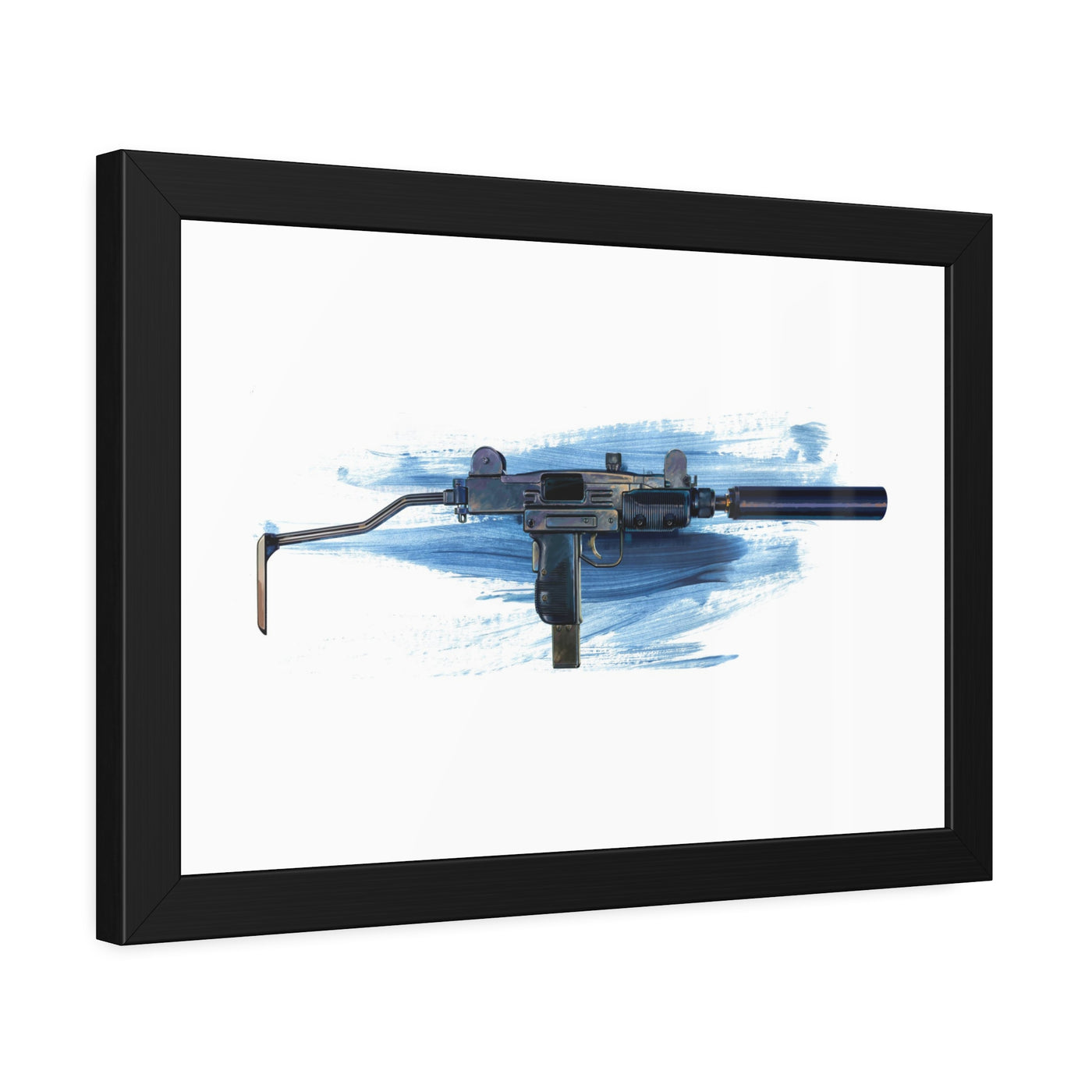 The Miniature Menace - Full Auto Subgun Painting - Black Frame - Value Collection