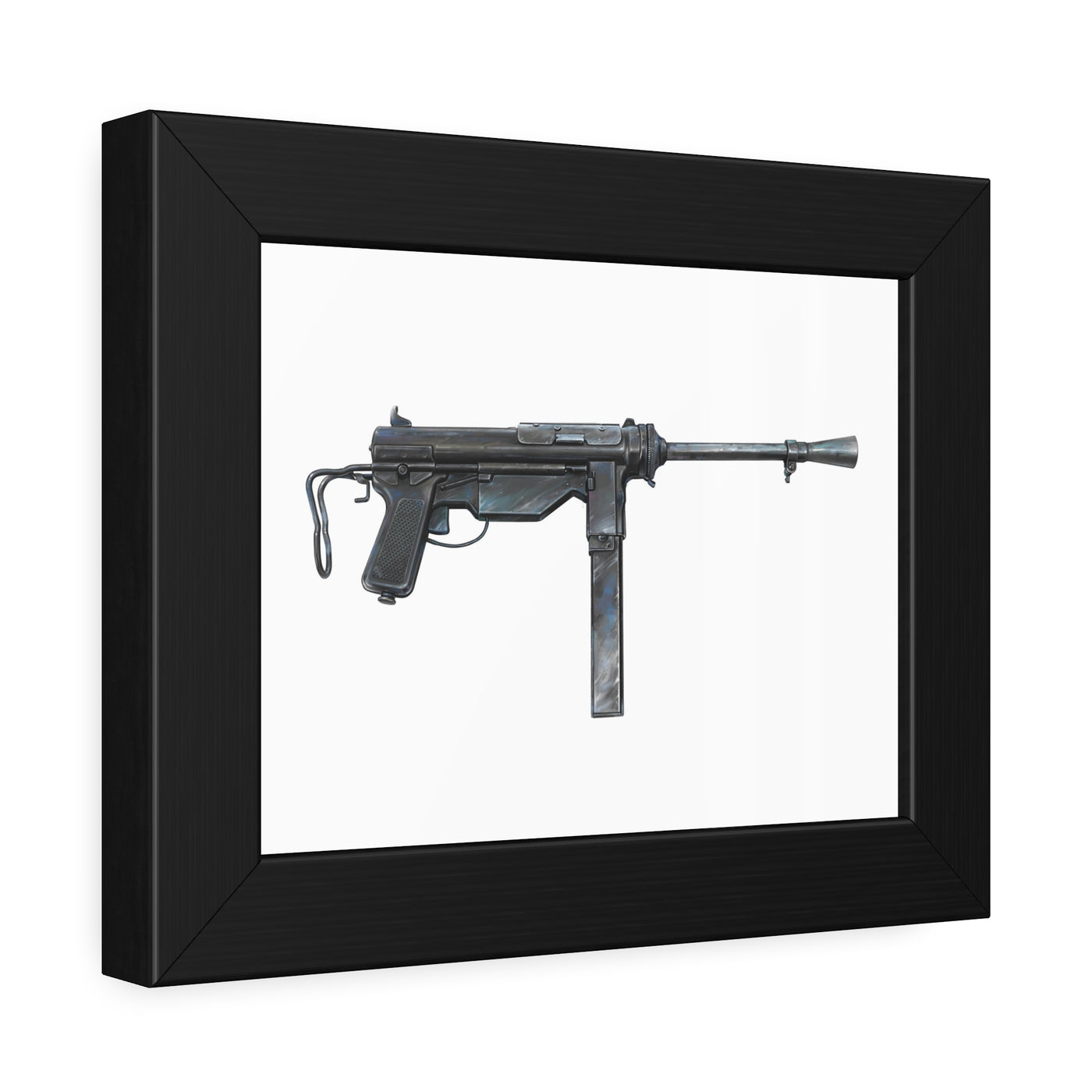 Grease Gun Painting - Just The Piece - Black Frame - Value Collection